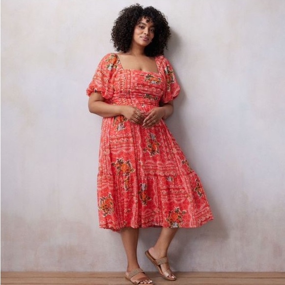 LC Lauren Conrad Dresses & Skirts - LC Lauren Conrad Floral Red Women's Dress